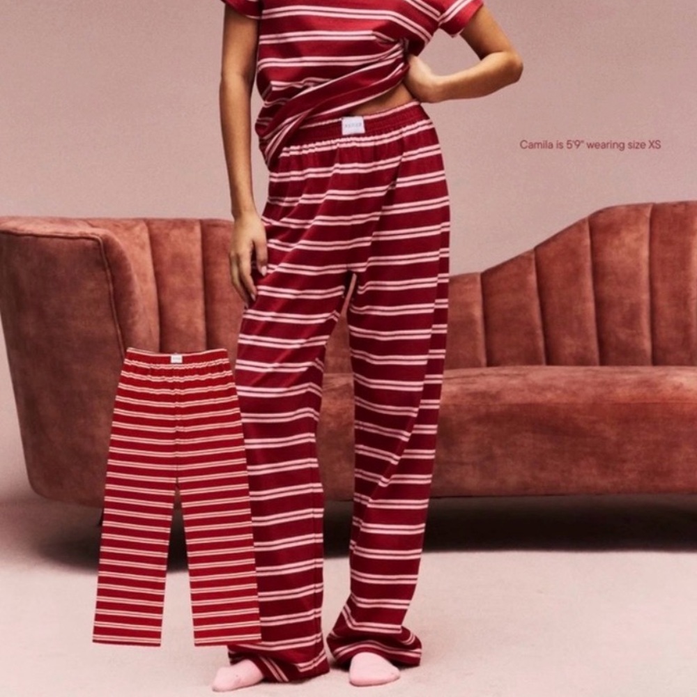 PARKE Red and White Striped Set (pants)